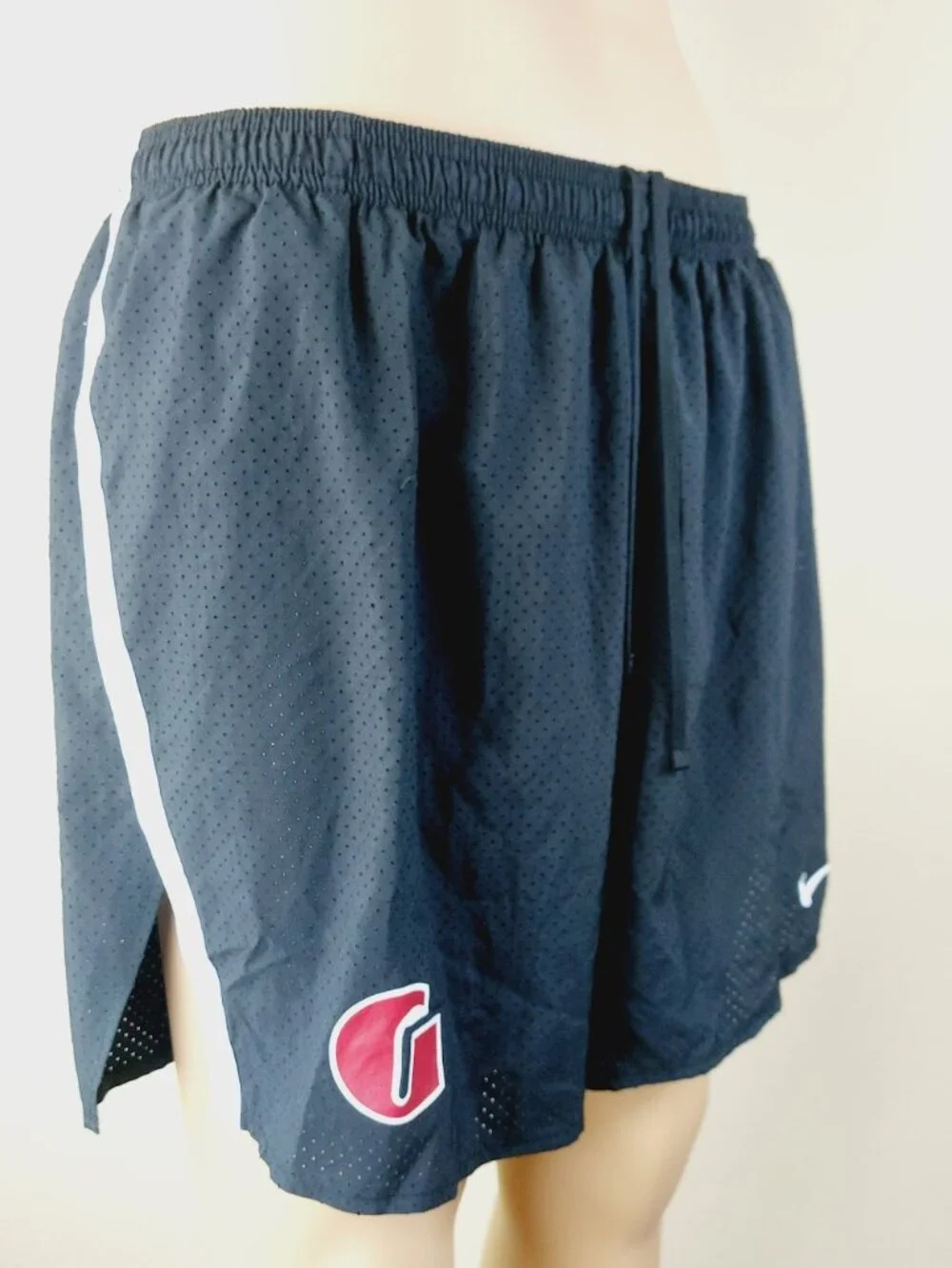 Nike Men's Black Dri-FIT Drawstring Mesh Running Basketball Shorts Size XXL - Picture 5 of 10